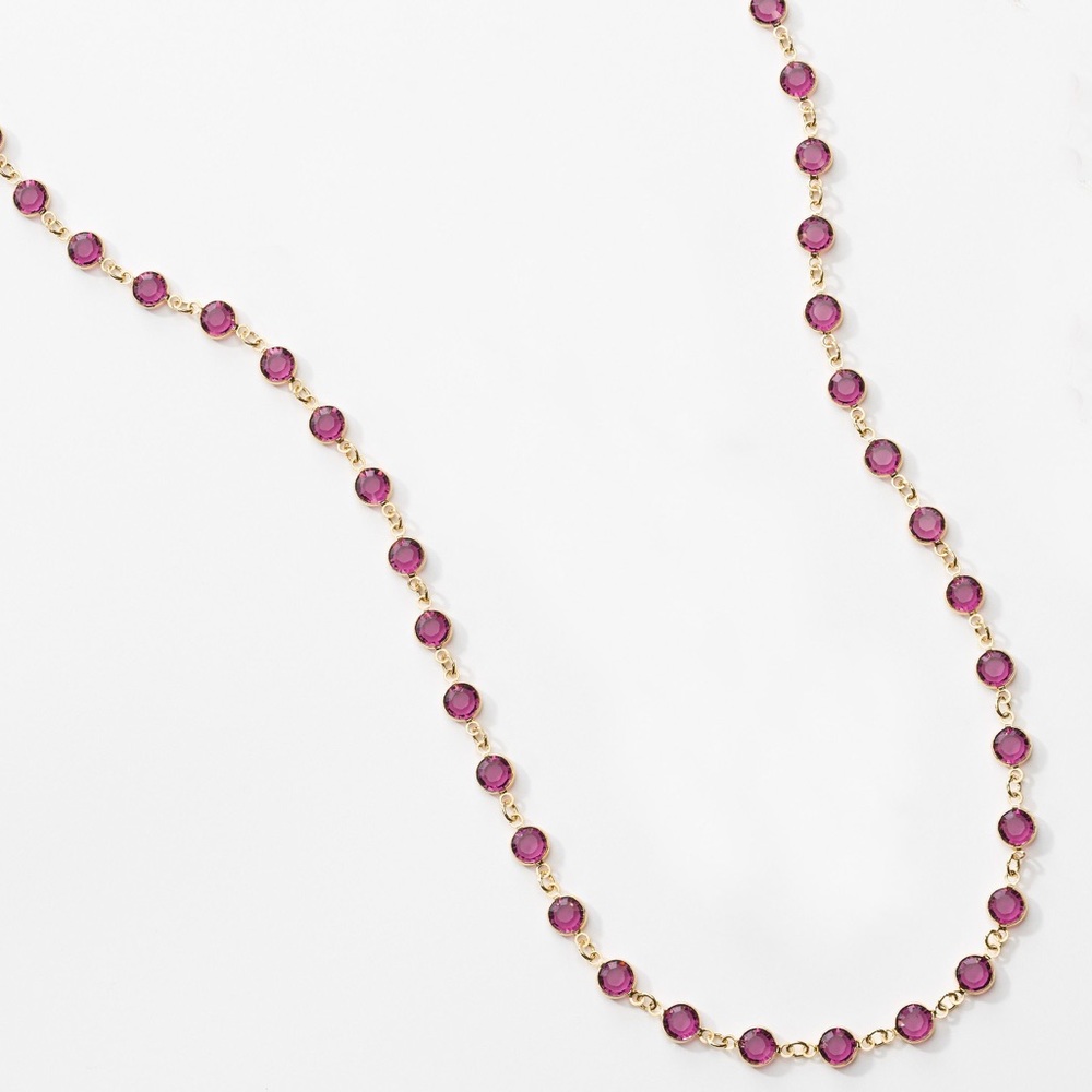 Gold amethyst chanelle necklace